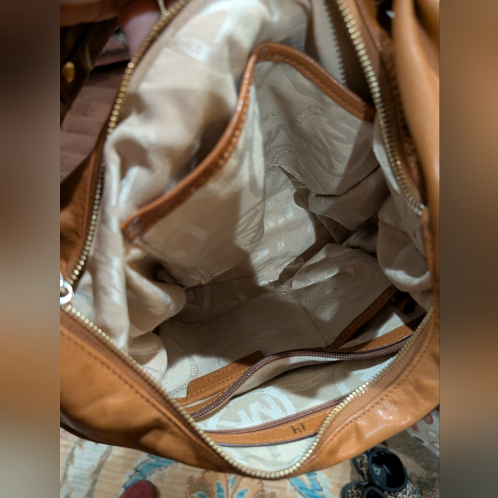 Michael Kors Nolita Caramel Hobo Bag - Picture 5 of 8